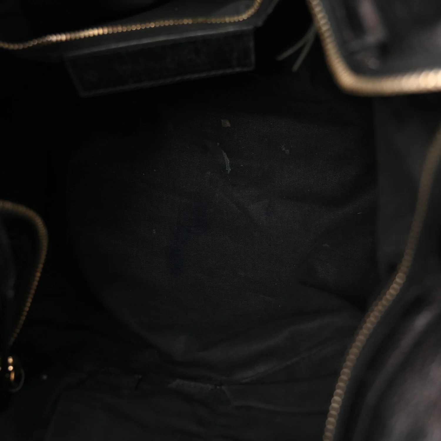 Chevre Gold Metallic Edge Hardware Velo Black