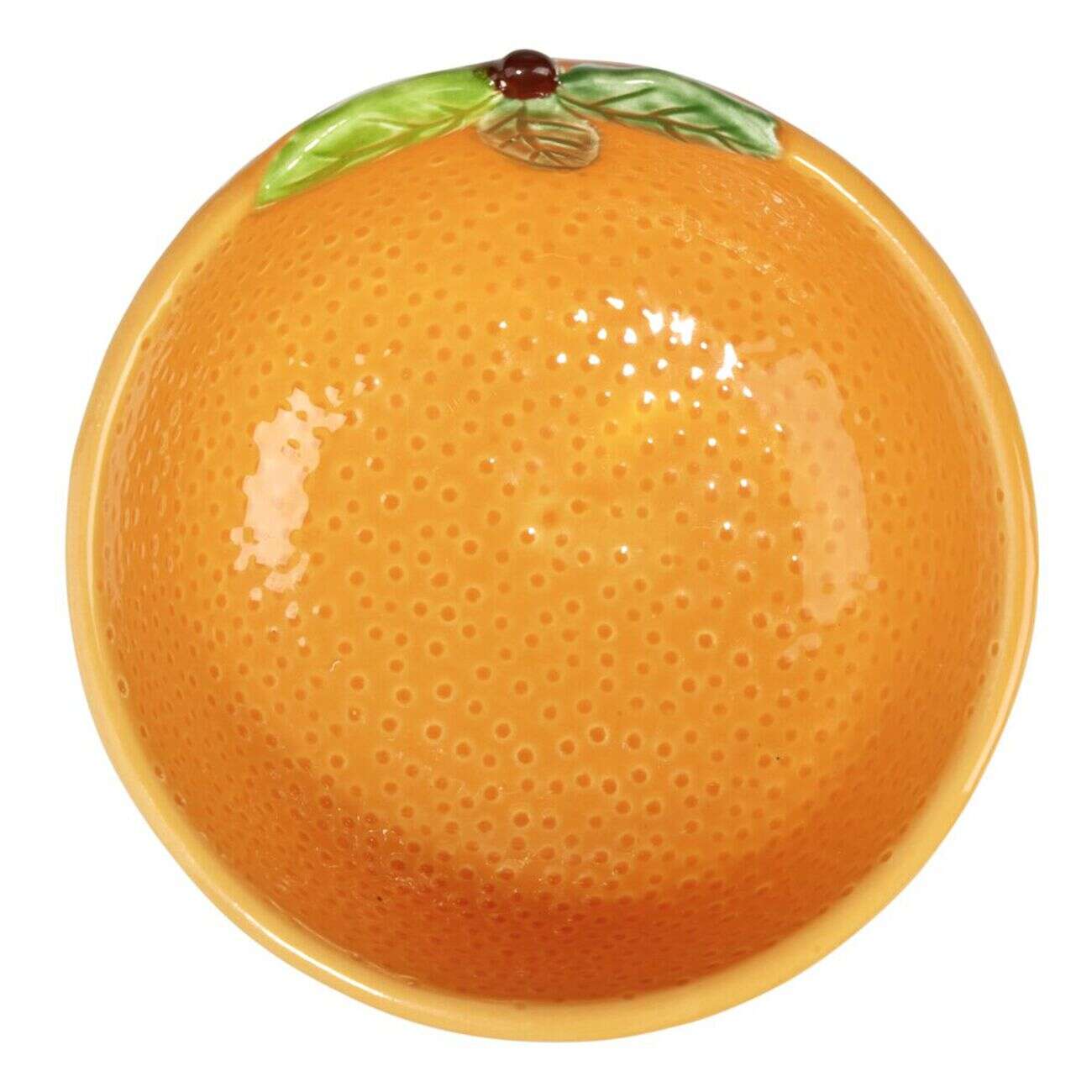 Bol dolomite forme orange Ø11,5xH5cm