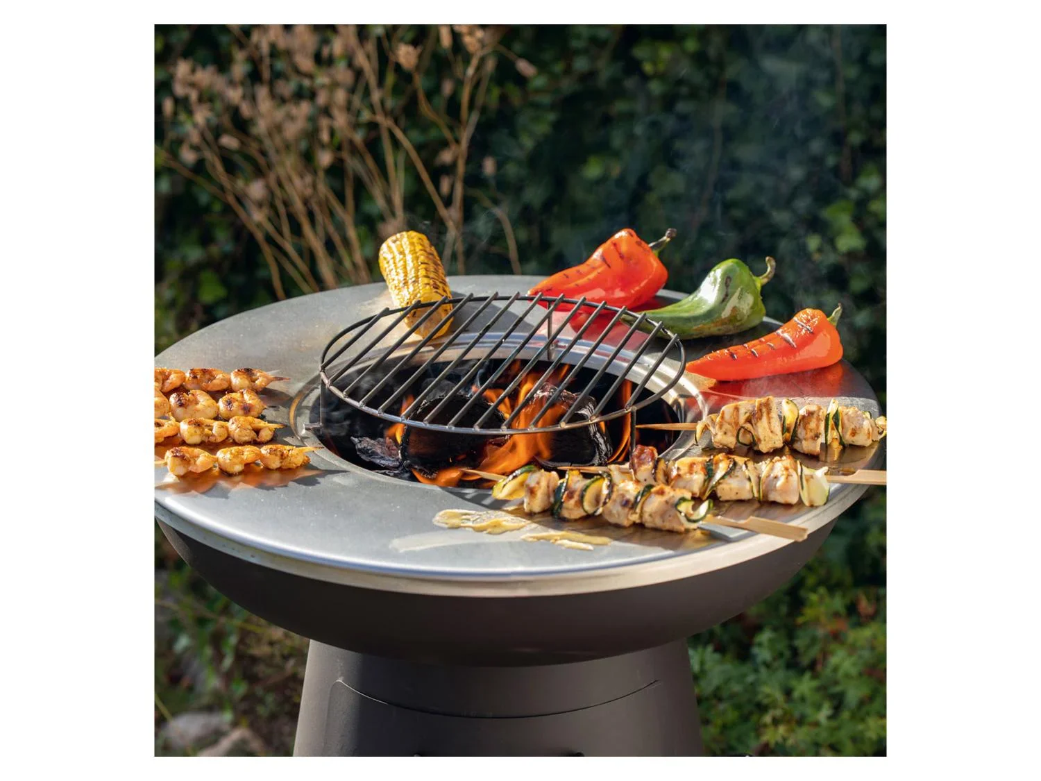 LANDMANN Brasero 2 en 1 avec plancha,  27,5 cm