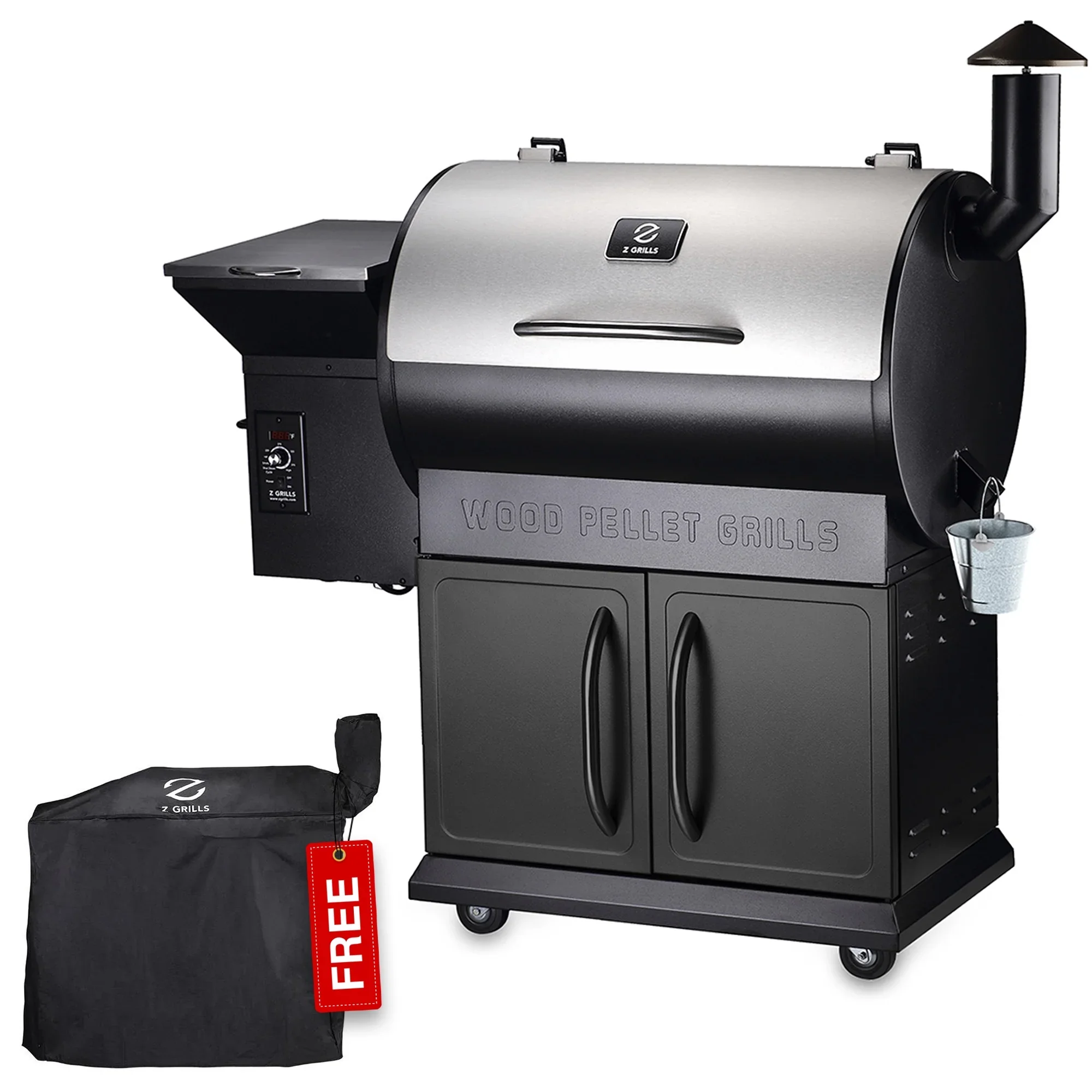Grills ZPG-700E 697 sq. in. Pellet Grill & Smoker Stainless Steel