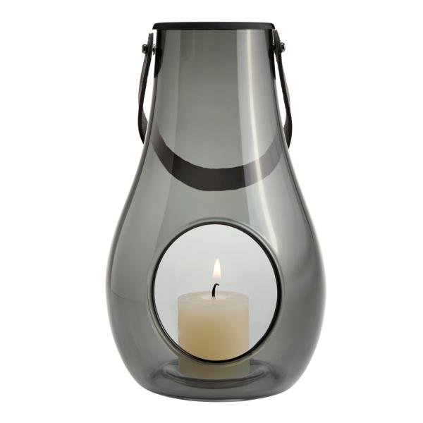 Design With Light hurricane lanterne 25 cm smoke
