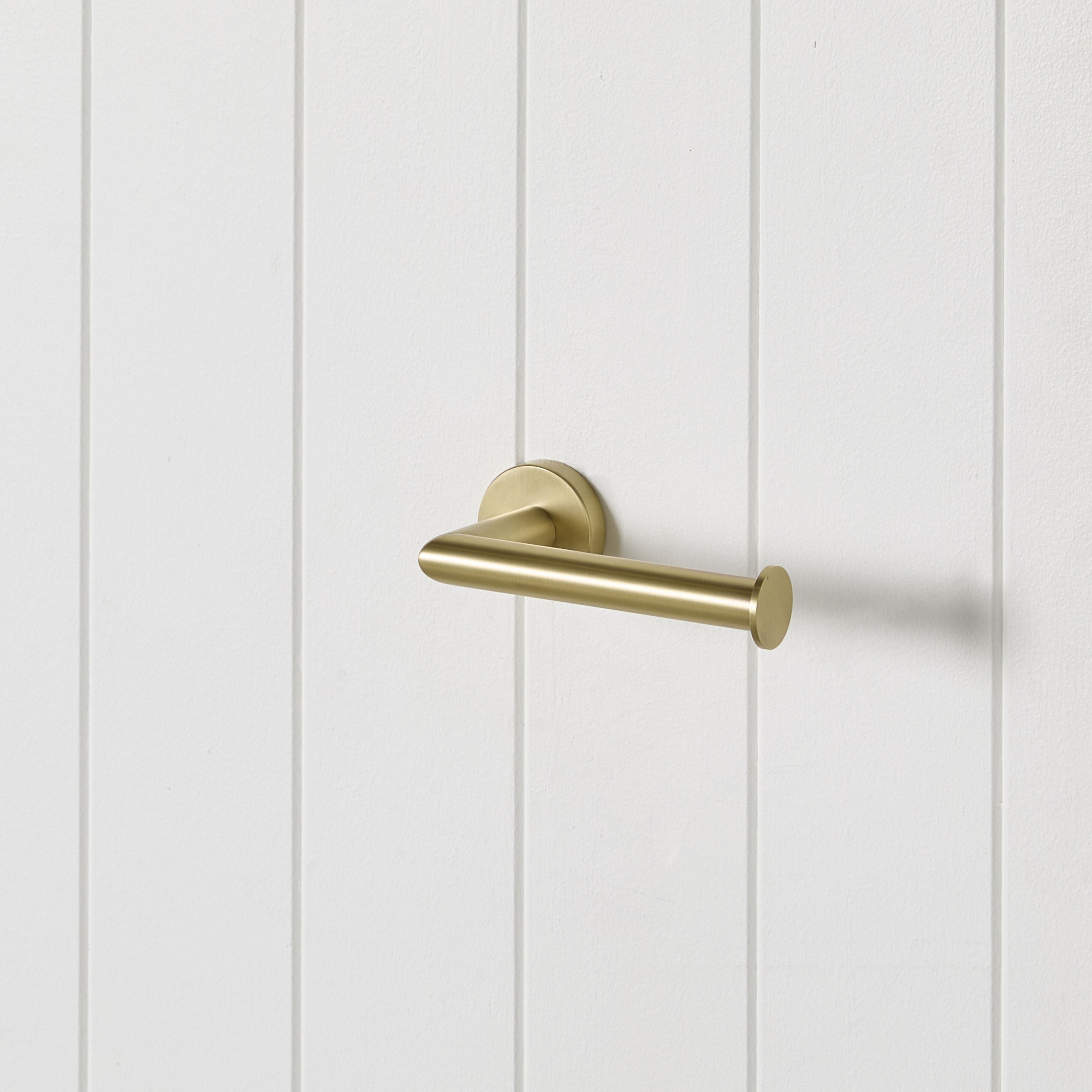 Harper Toilet Roll Holder Brushed Brass
