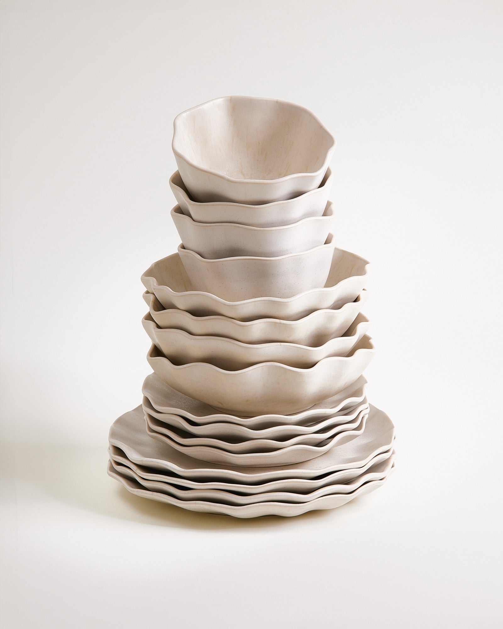 SINTRA - TABLEWARE SET SHELL SAND 16 PIECES
