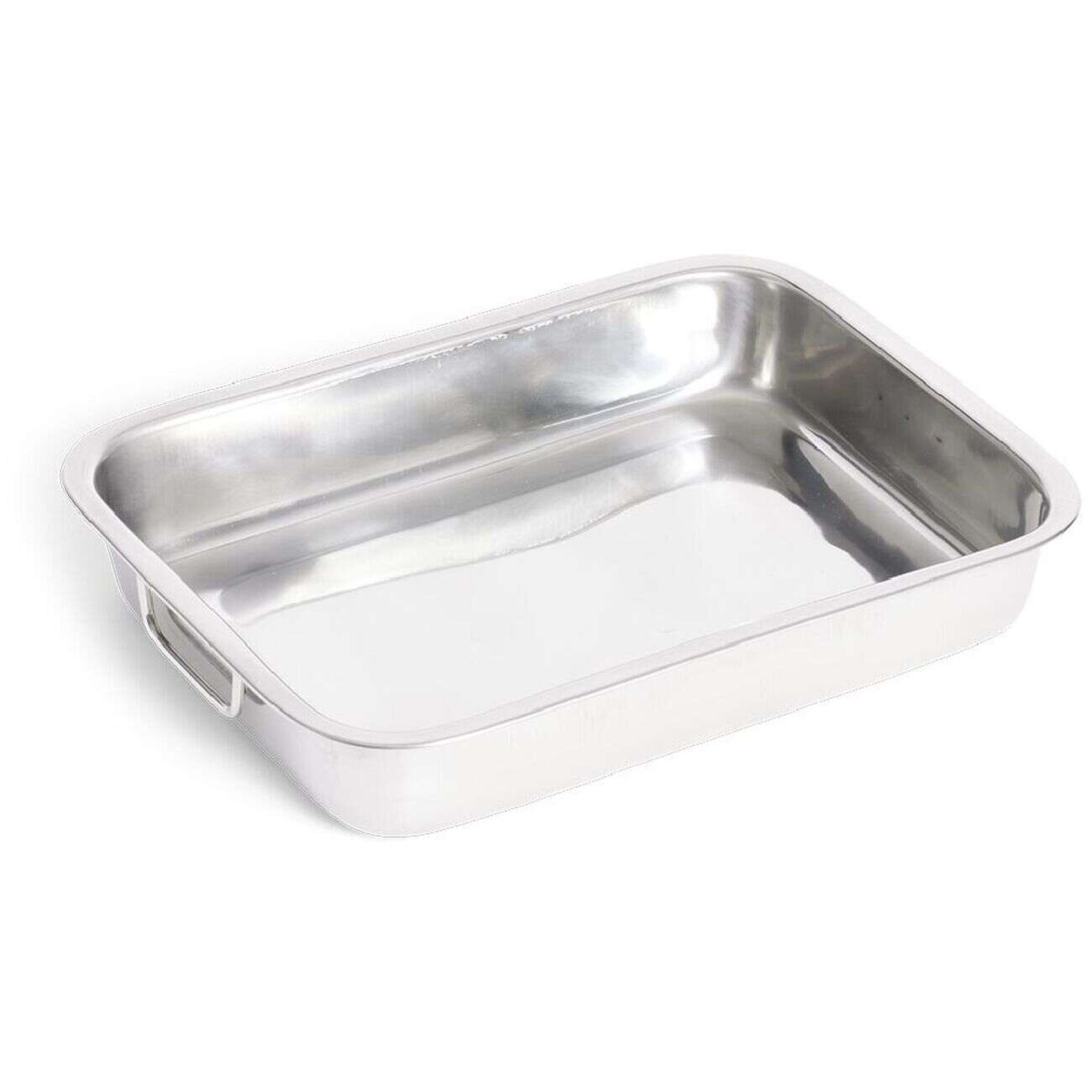 Plat à lasagnes en inox 37x27,5xH6,5cm