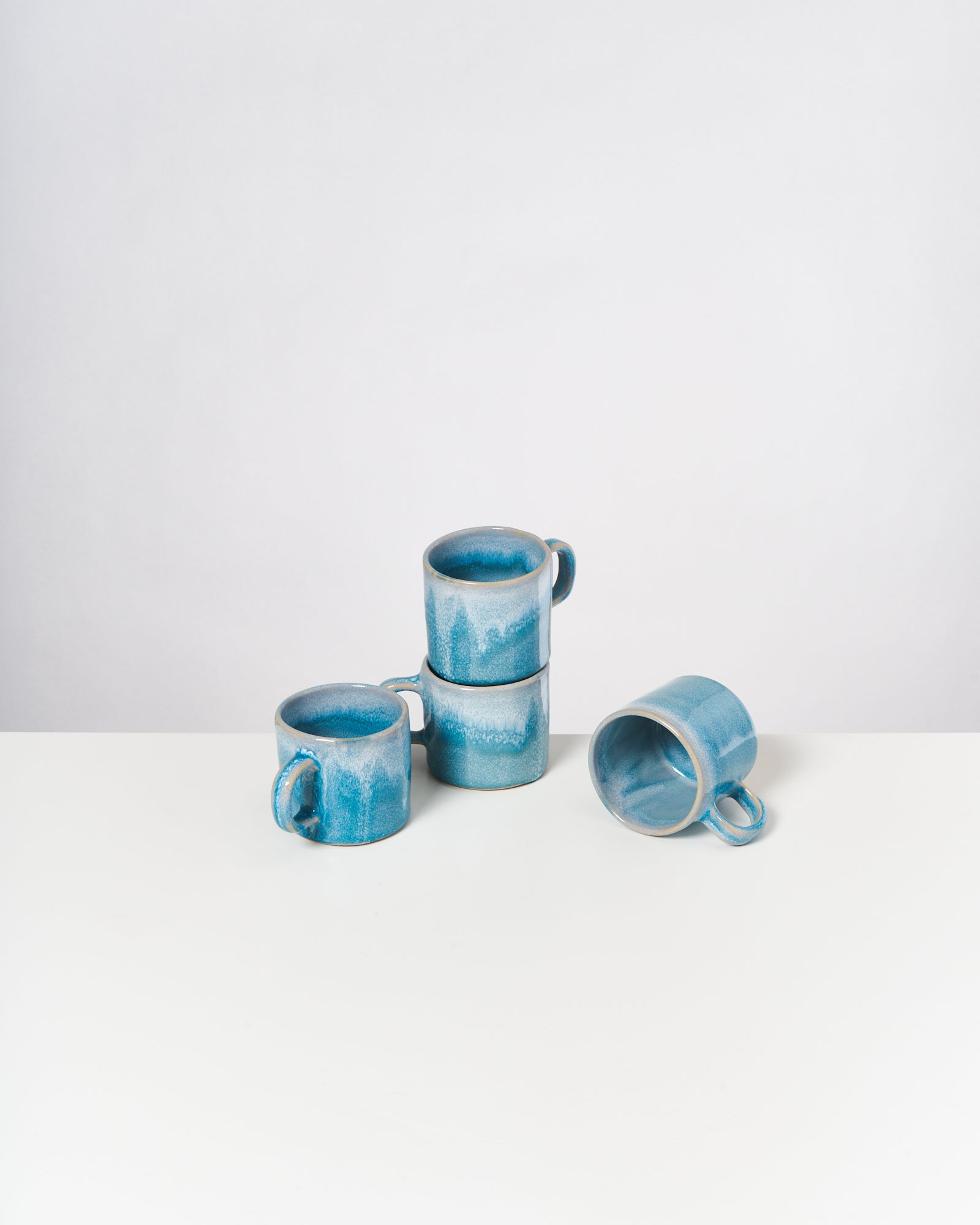 CORDOAMA - SMALL MUG CLASSIC AQUA SET OF 4