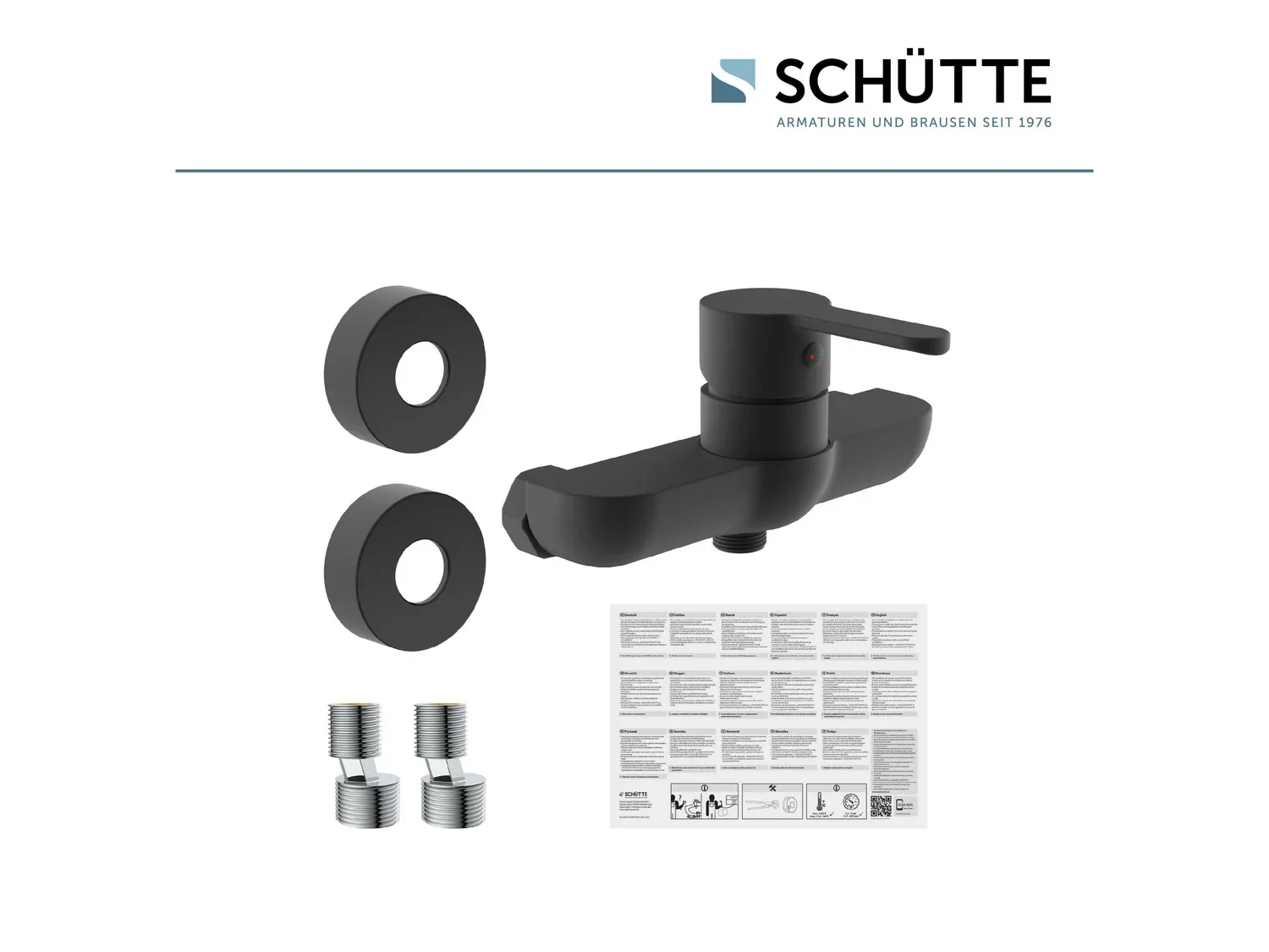 Schtte Mitigeur de salle de bains srie  Denver , noir