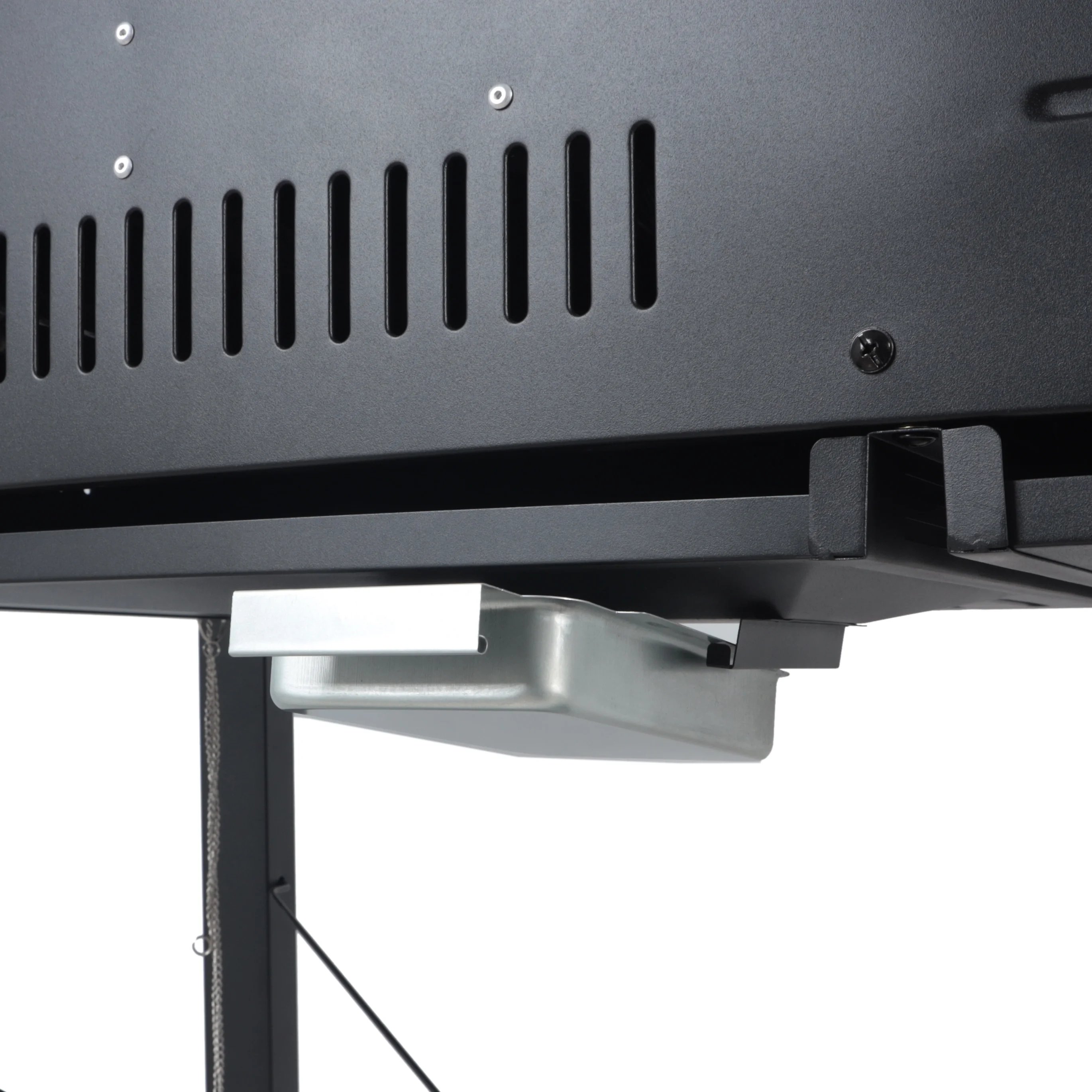 Dual Fuel Gas Charcoal Combo Grill, Black with Stainless - Image 4