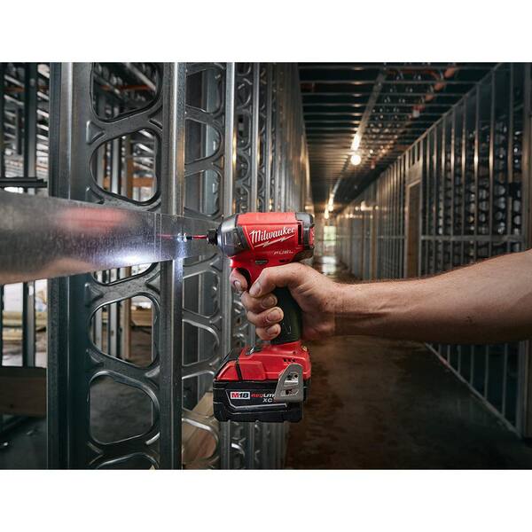 M18 FUEL SURGE 18V Lithium Ion Brushless Cordless 1/4 in Hex Impact Driver w/One 5 0Ah and One 2 0Ah Battery Charger Image 8