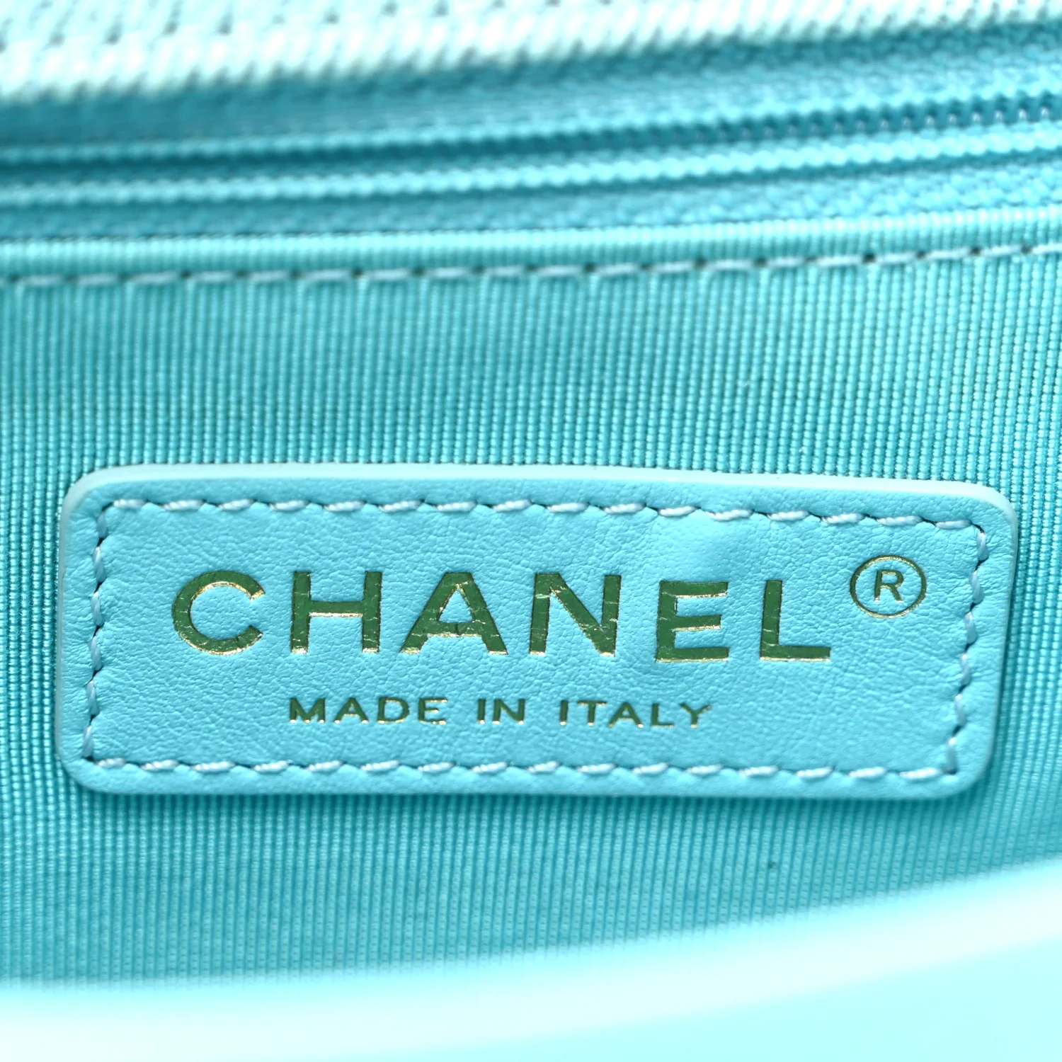 Denim Quilted Small Messenger Flap Neon Blue