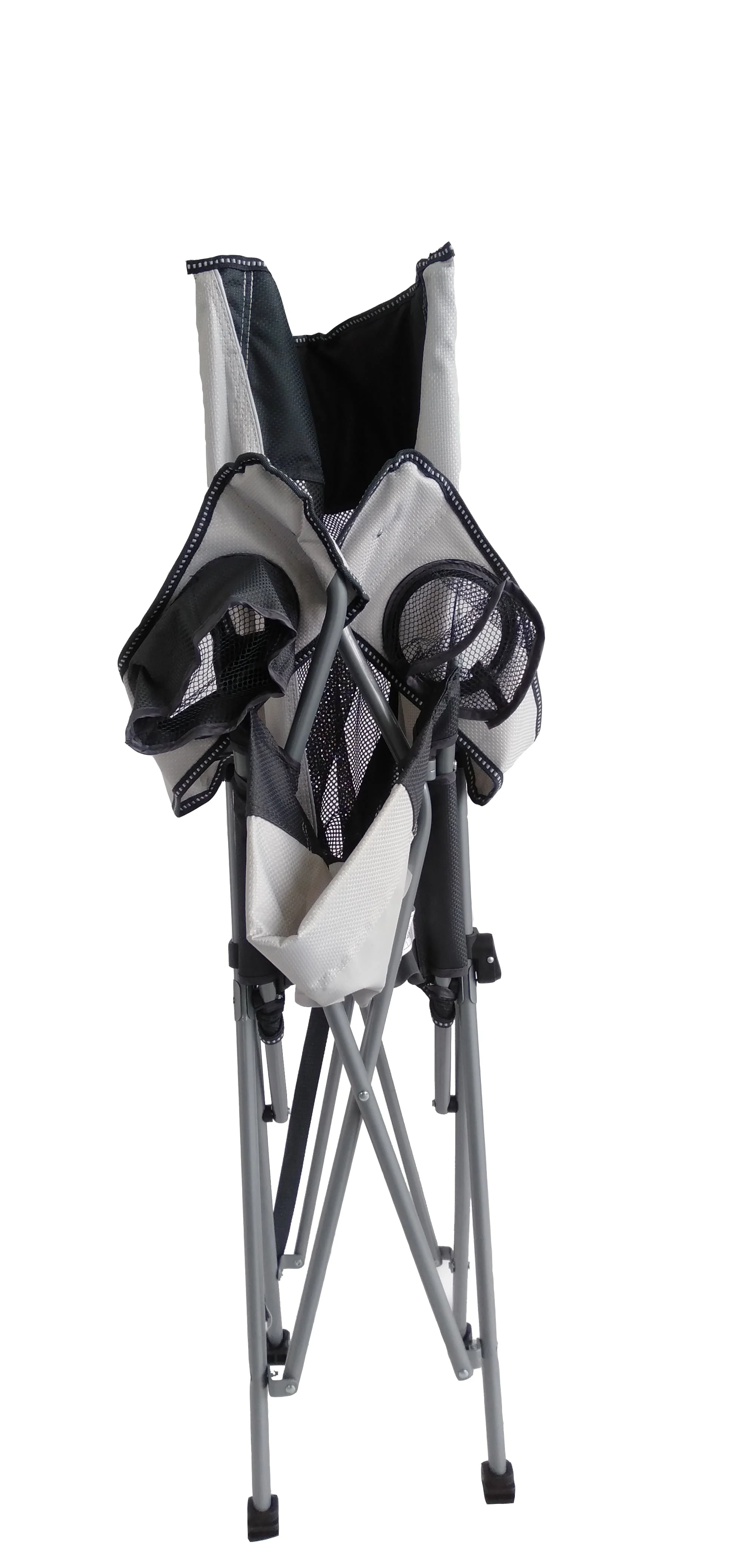 Ozark Trail Tension 2 in 1 Mesh Rocking Camp Chair, Gray and Black, Detachable Rockers, Adult Image 5