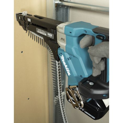 Makita – Visseuse sans fil 18V – Moteur Brushless – Vissage rapide 25-55 mm – Pour chantiers humides – Profondeur d'enfoncement réglable — vue 4