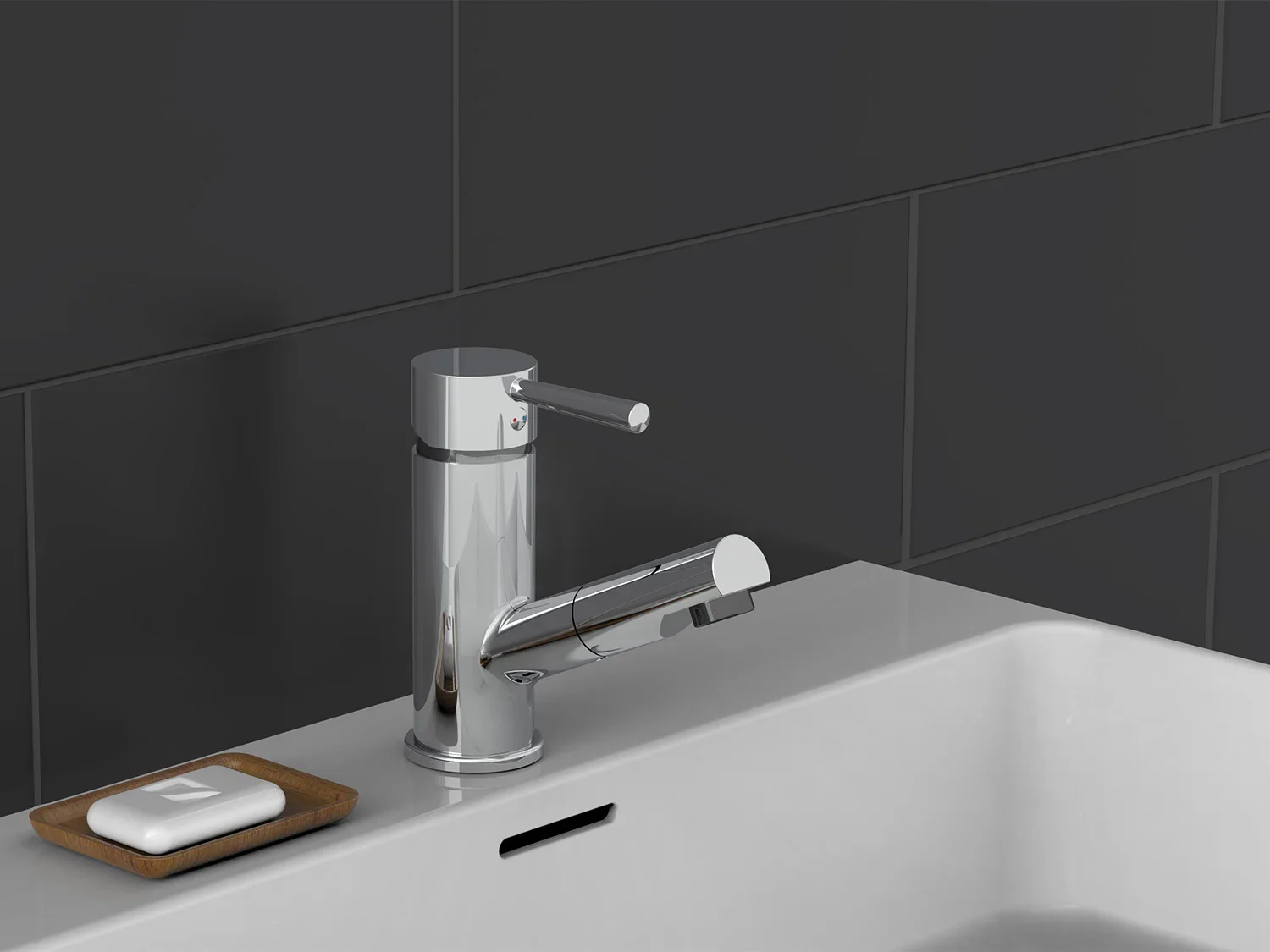 Schtte Mitigeur robinet de lavabo CORNWALL, avec douchette