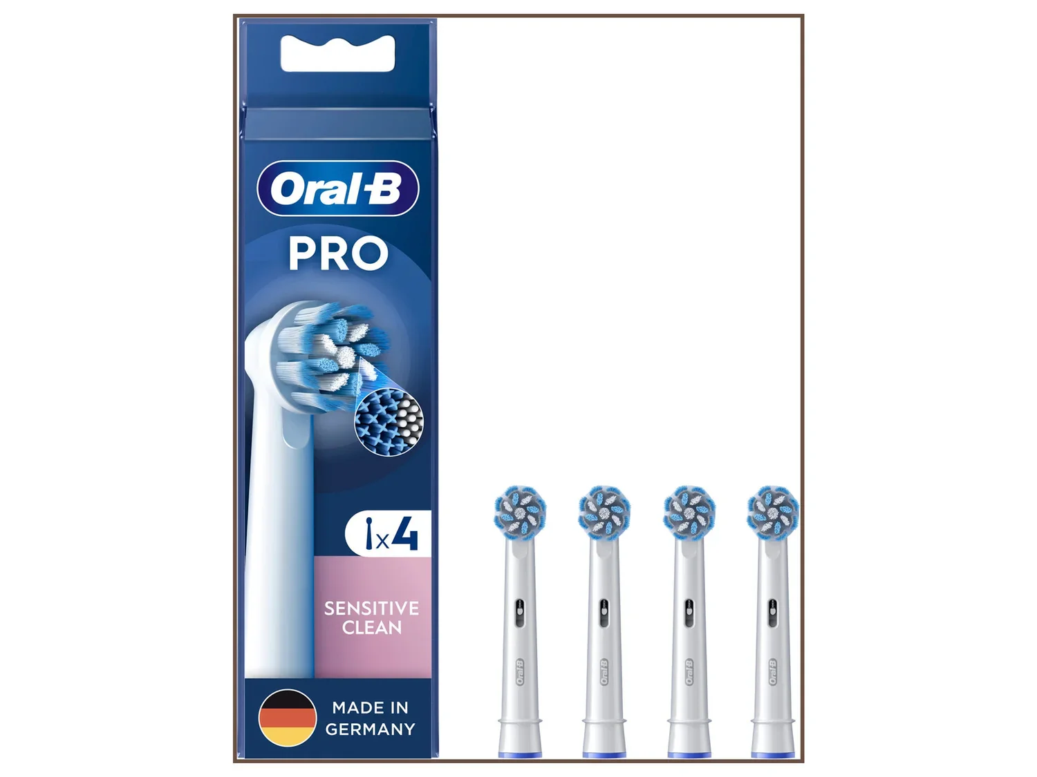 Oral-B Lot de 4 brossettes Pro Sensitive Clean