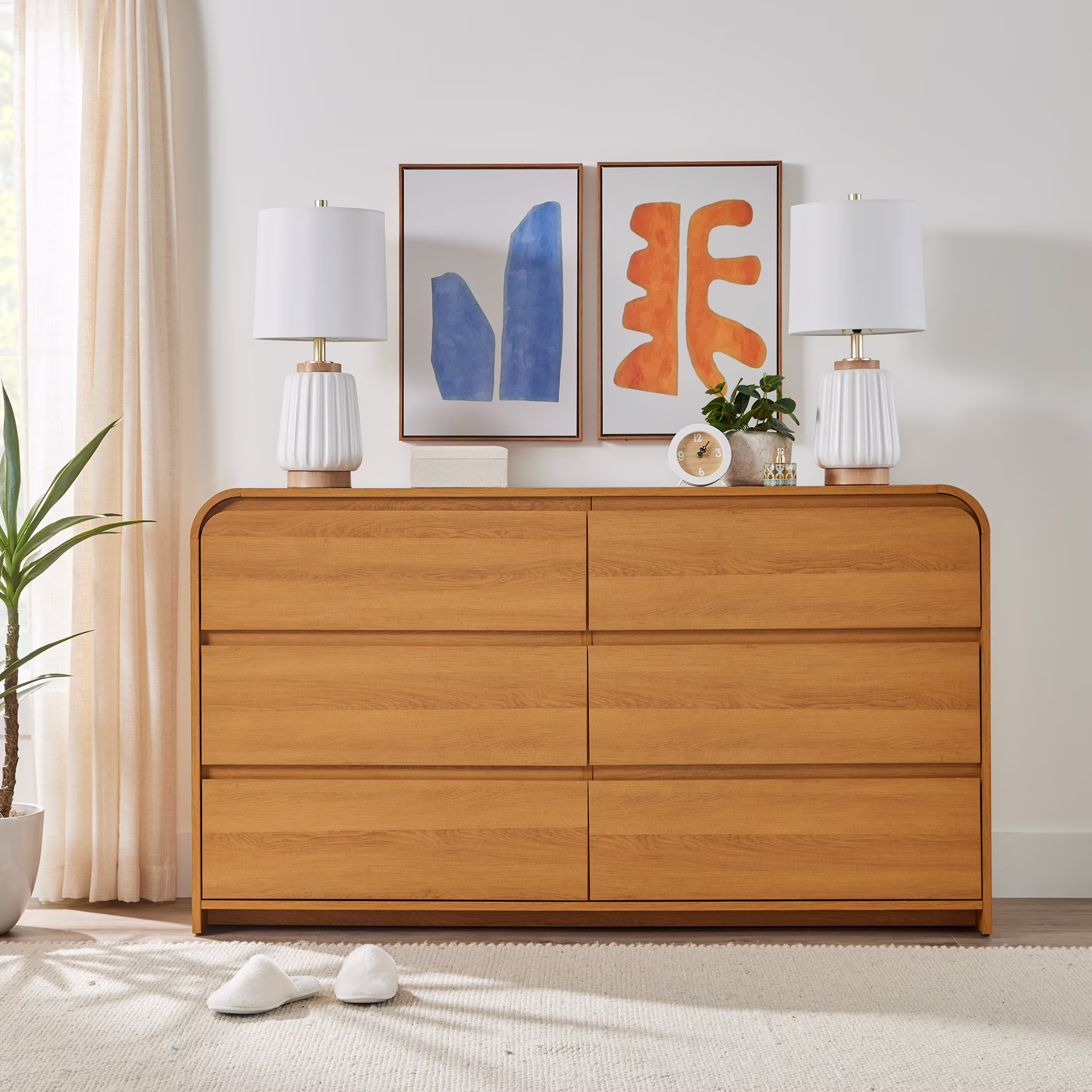 Better Homes & Gardens Juliet 6 Drawer Dresser, Black Finish