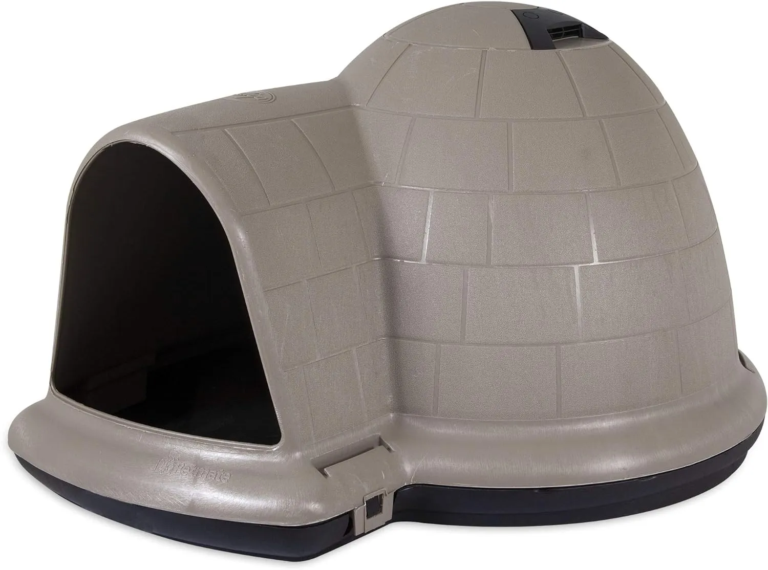 Niche pour chien Petmate Indigo (niche igloo, fabriquée aux États-Unis avec 90 % de matériaux recyclés, abri pour animaux de compagnie résistant aux intempéries) pour chiens XL (40 à 57 kg), fabriquée aux États-Unis