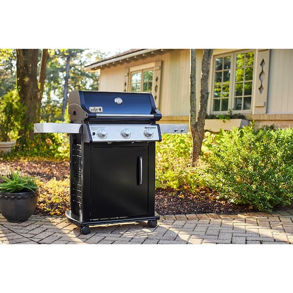 Spirit E-315 3-Burner Propane Grill in Black