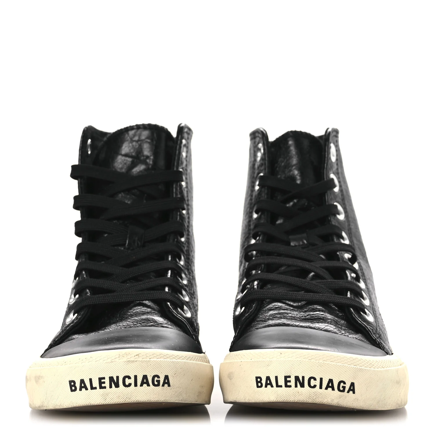 Agneau Arena Womens Paris High Top Sneakers 39 Black
