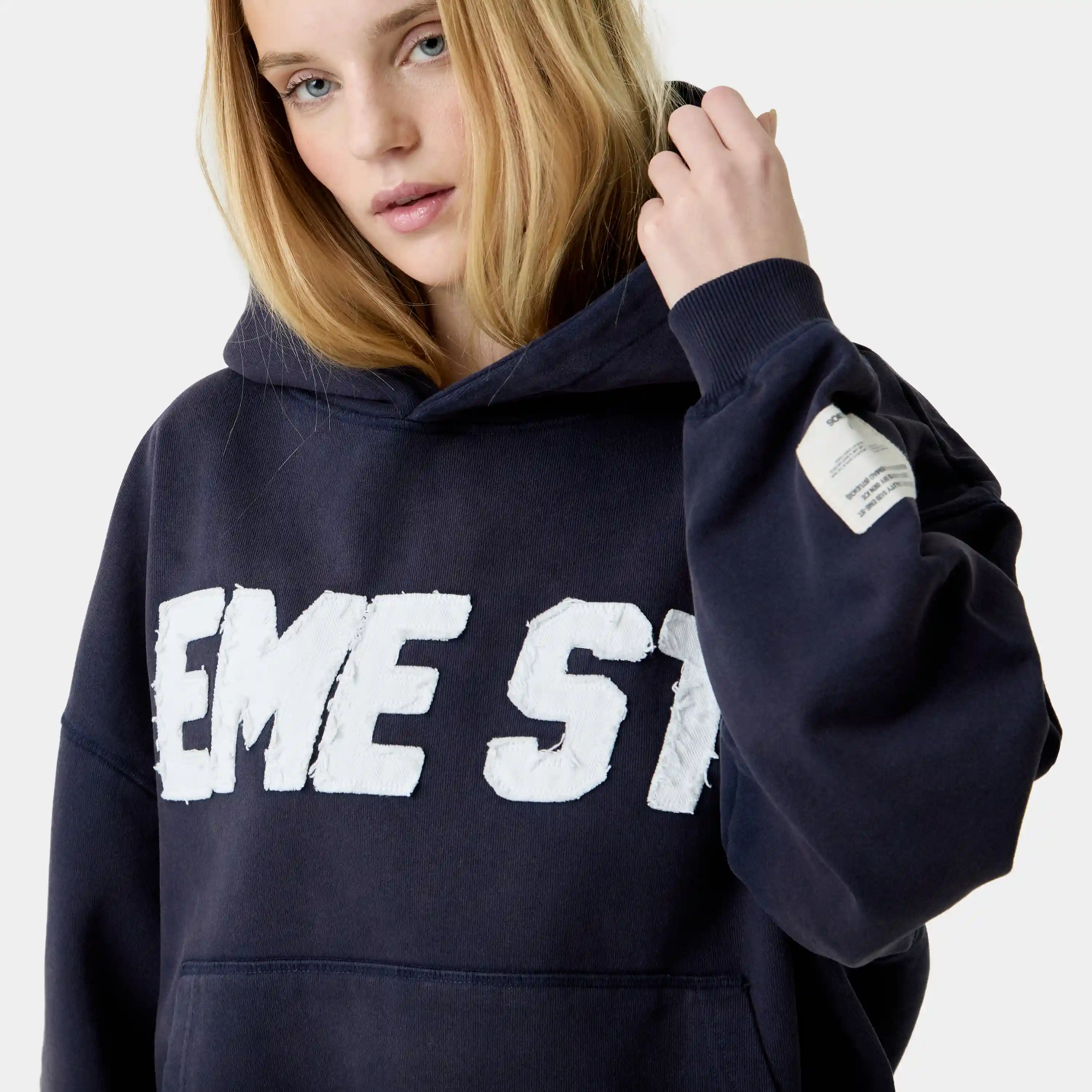 Class 3A Navy Oversized Hoodie