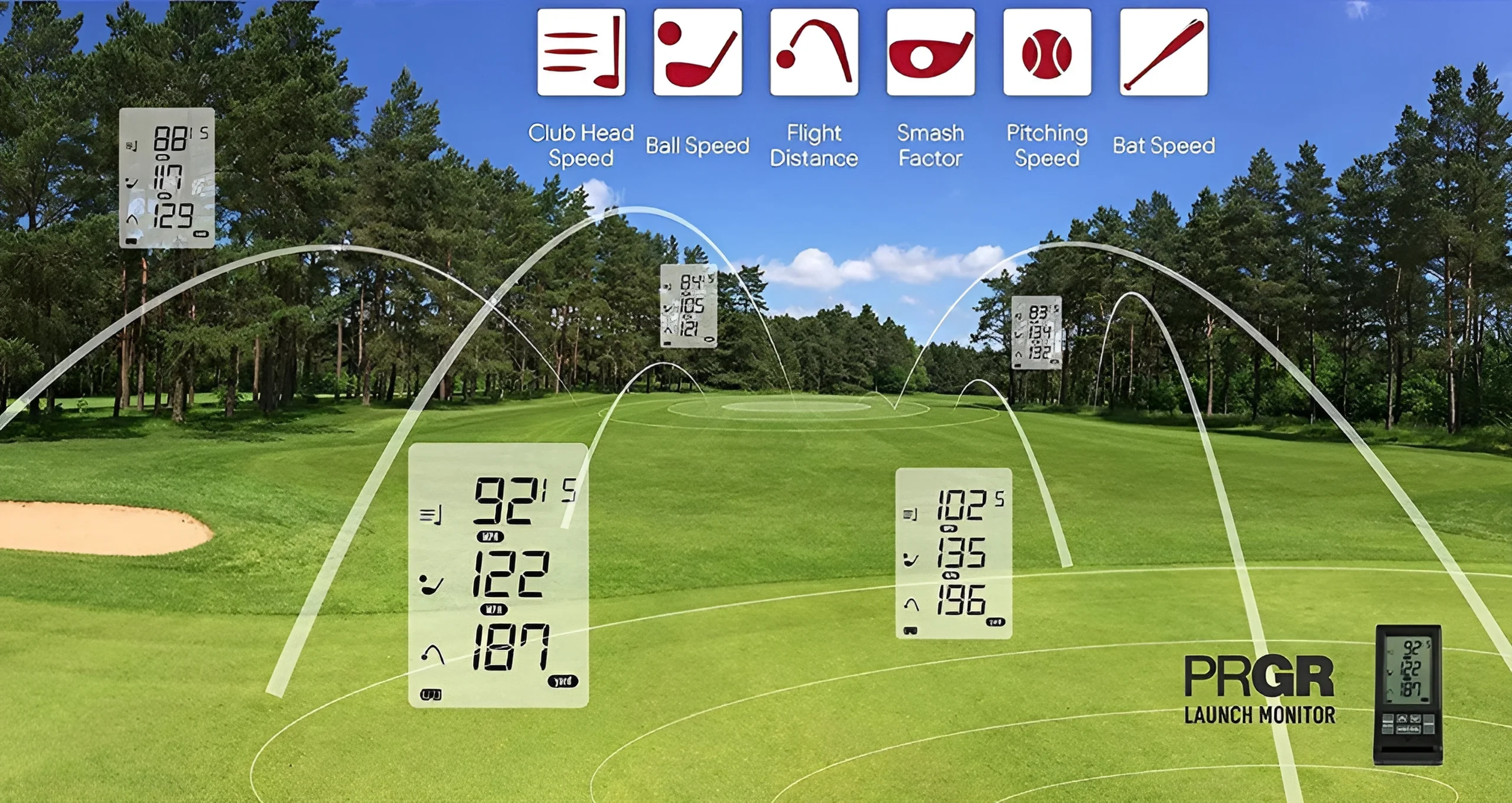 Black Pocket Golf Launch Monitor HS-130A (2021 Model) - Image 5