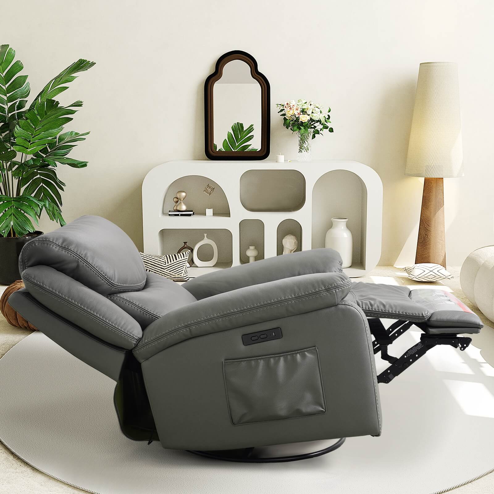 Fauteuil inclinable pivotant et à bascule électrique pour bébé