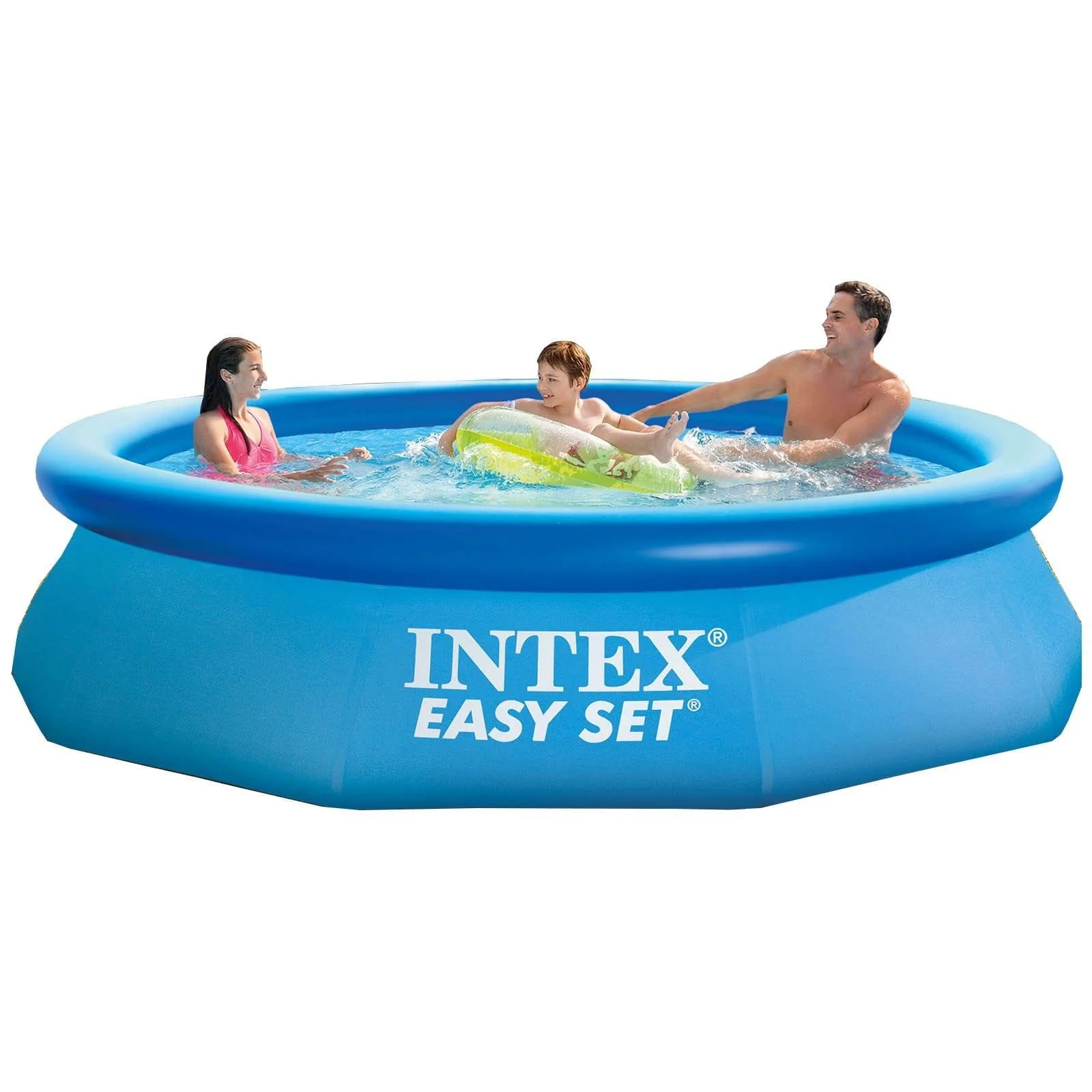 Intex Easy Set 10 Ft x 30 In Above Ground Inflatable Round Swimming Pool Image 2
