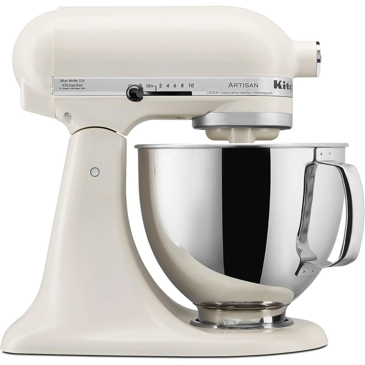 Artisan Series 5 qt Stand Mixer, Porcelain White with Flat Beater, Dough Hook, Whip(Porcelain White) - Image 3