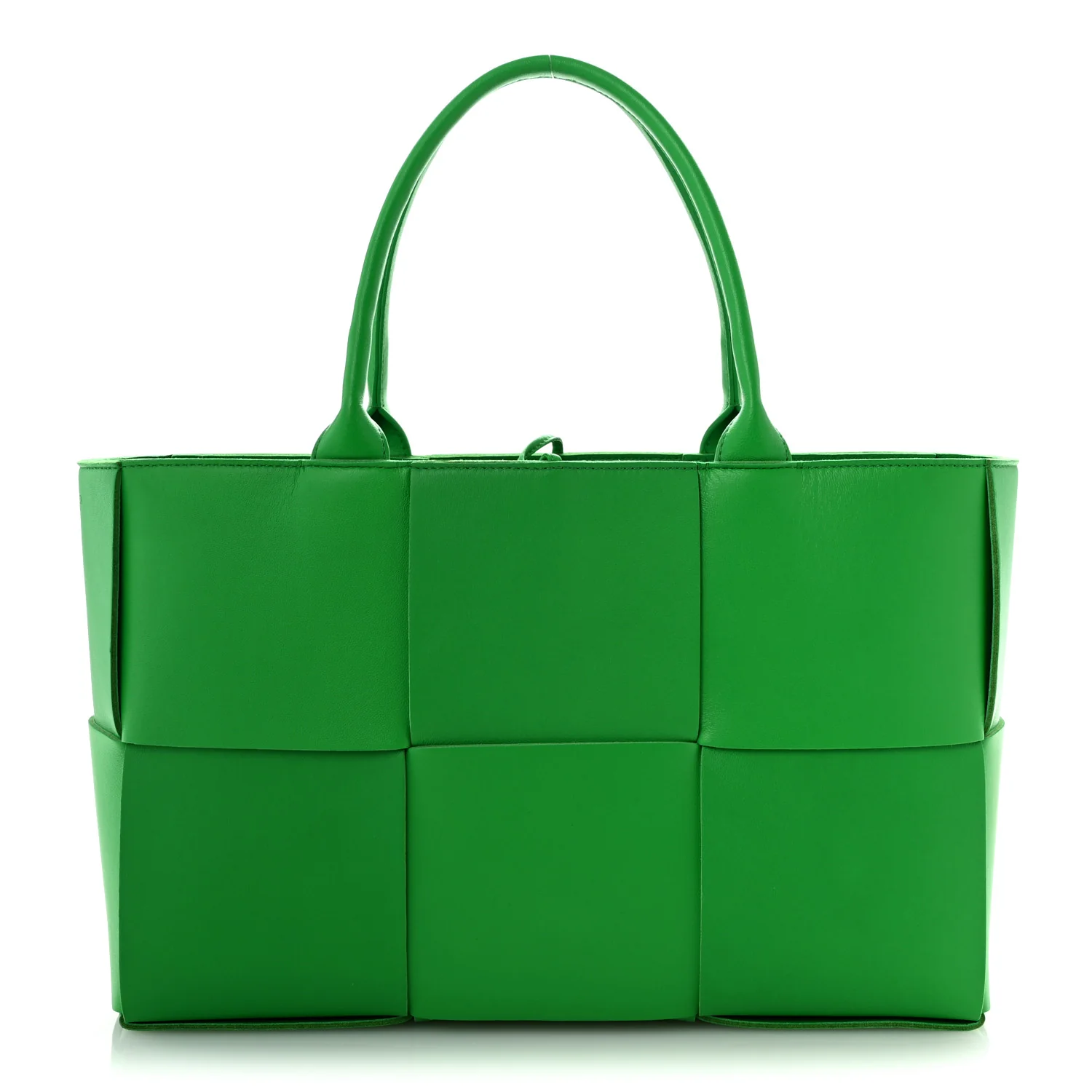Nappa Maxi Intrecciato Medium Arco Tote Parakeet