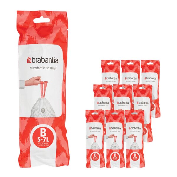 PerfectFit avfallsposer 5L 200-pack kode B hvit