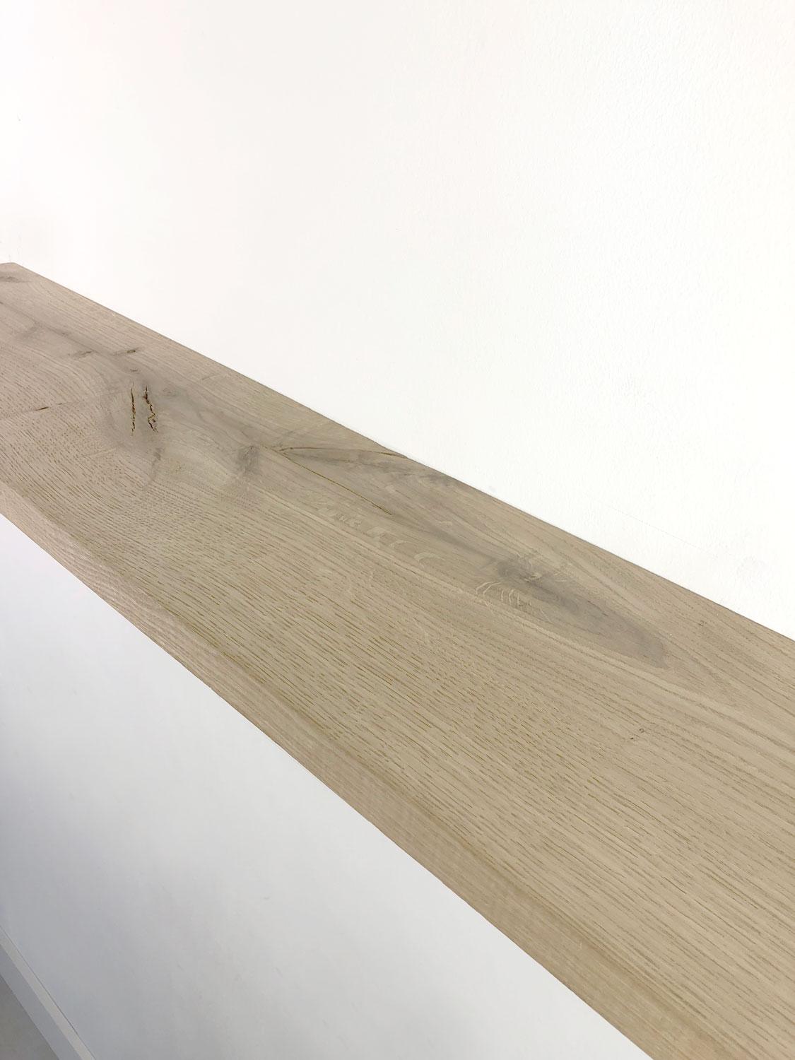 Woodbrothers Rustiek eiken zwevende wandplank 25mm mas. recht 120x24cm