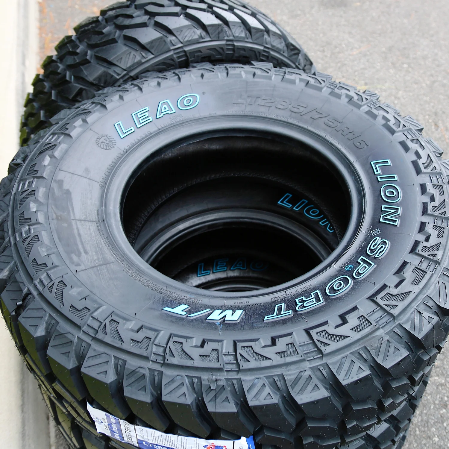 Set of 4 Lion Sport MT 285/75R16 126/123Q E 10 Ply m/t mud Light Truck Tires - Image 6