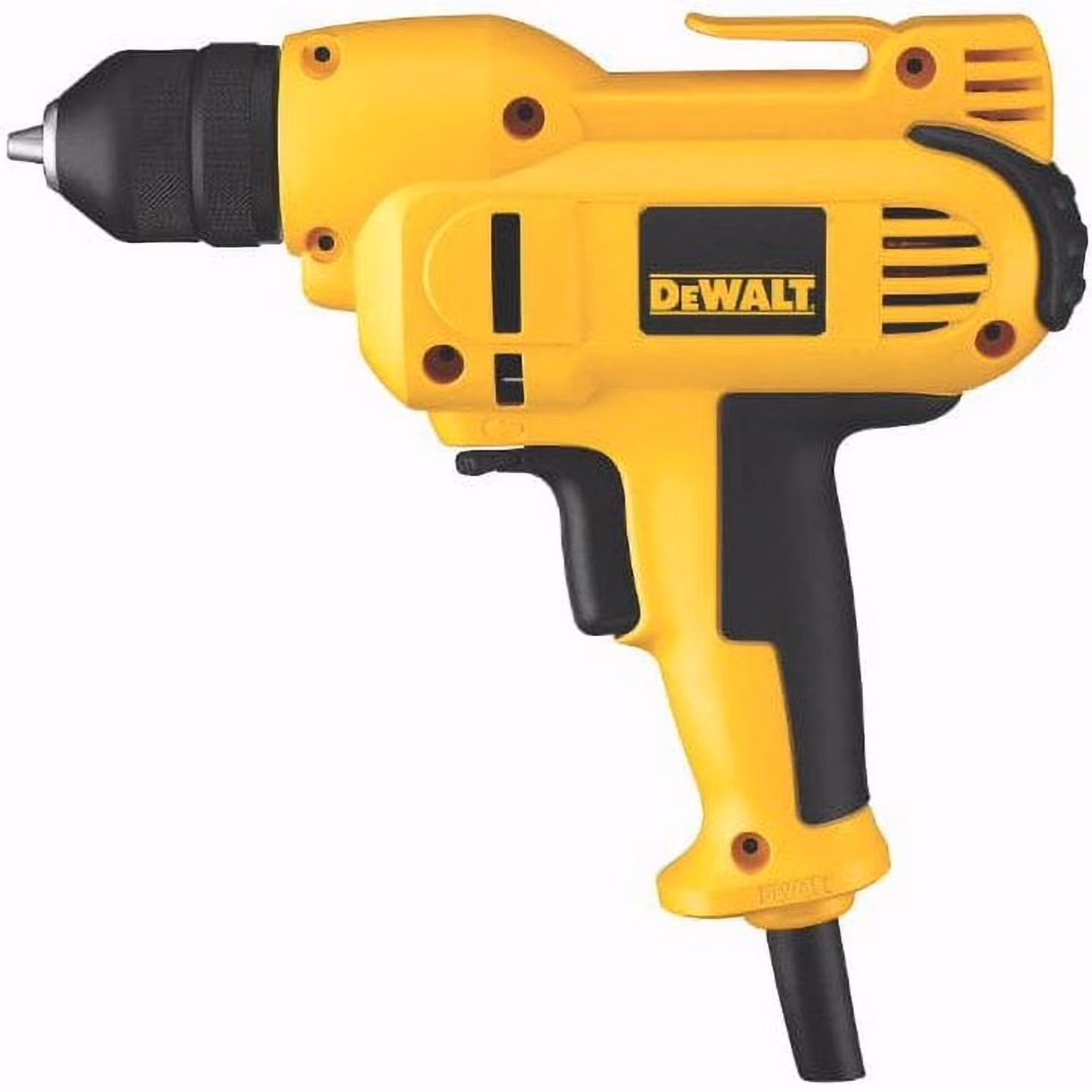 DeWalt DWD115K 3/8 VSR Mid-Handle Drill Kit with Keyless Chuck