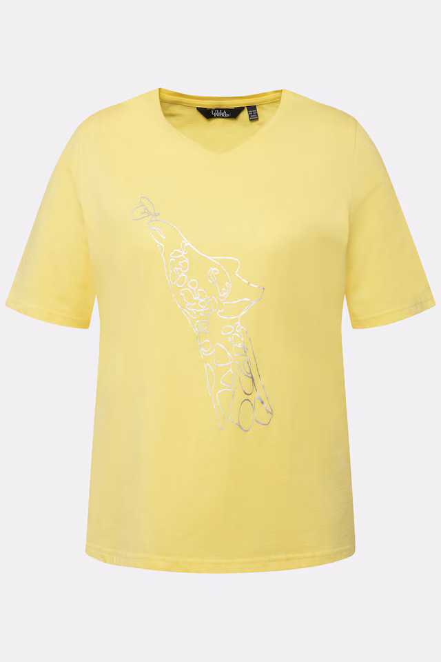 Metallic Wildlife Short Sleeve Graphic Tee