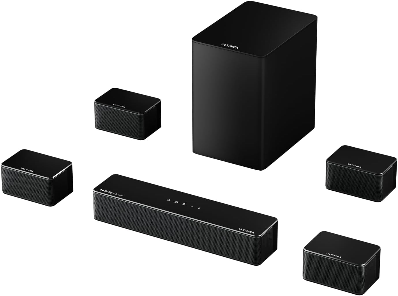 ULTIMEA 7.1CH Surround Sound System for TV  Soundbar with Dolby Atmos  6.5