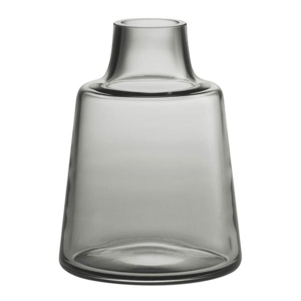 Flora vase kort 12 cm smoke