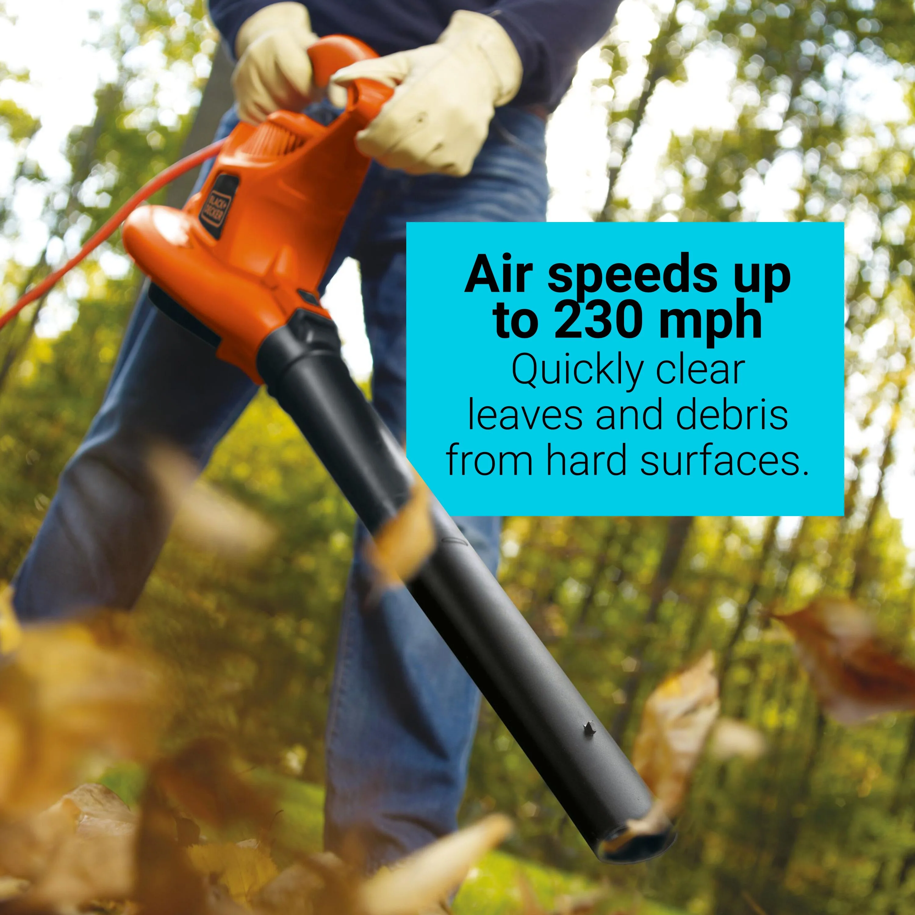 BLACK+DECKER 12 Amp 3in1 Electric Blower Vacuum Mulcher, (BV3600)