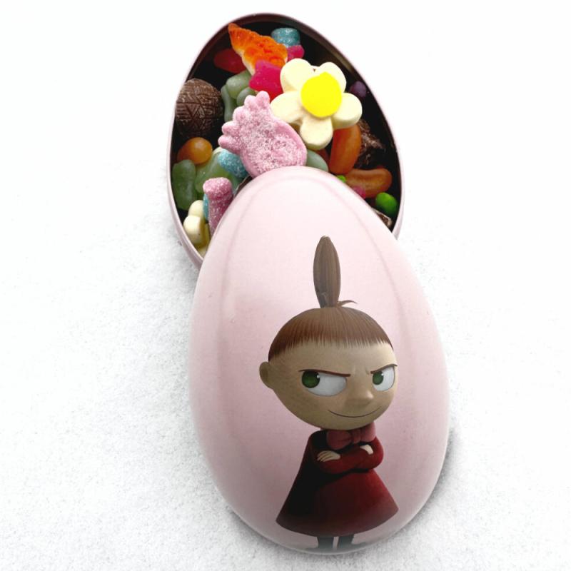 Påskeegg metall 15 cm Lille My rosa
