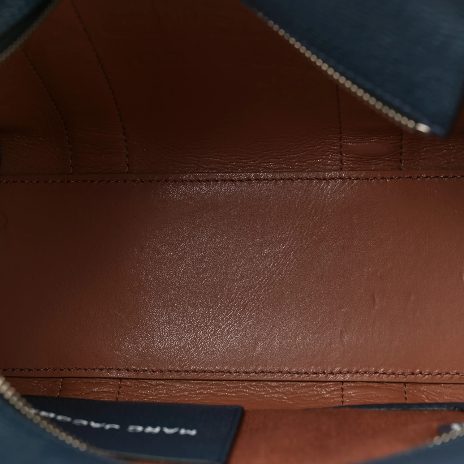 Grained Calfskin Small The Tote Bag Blue Sea
