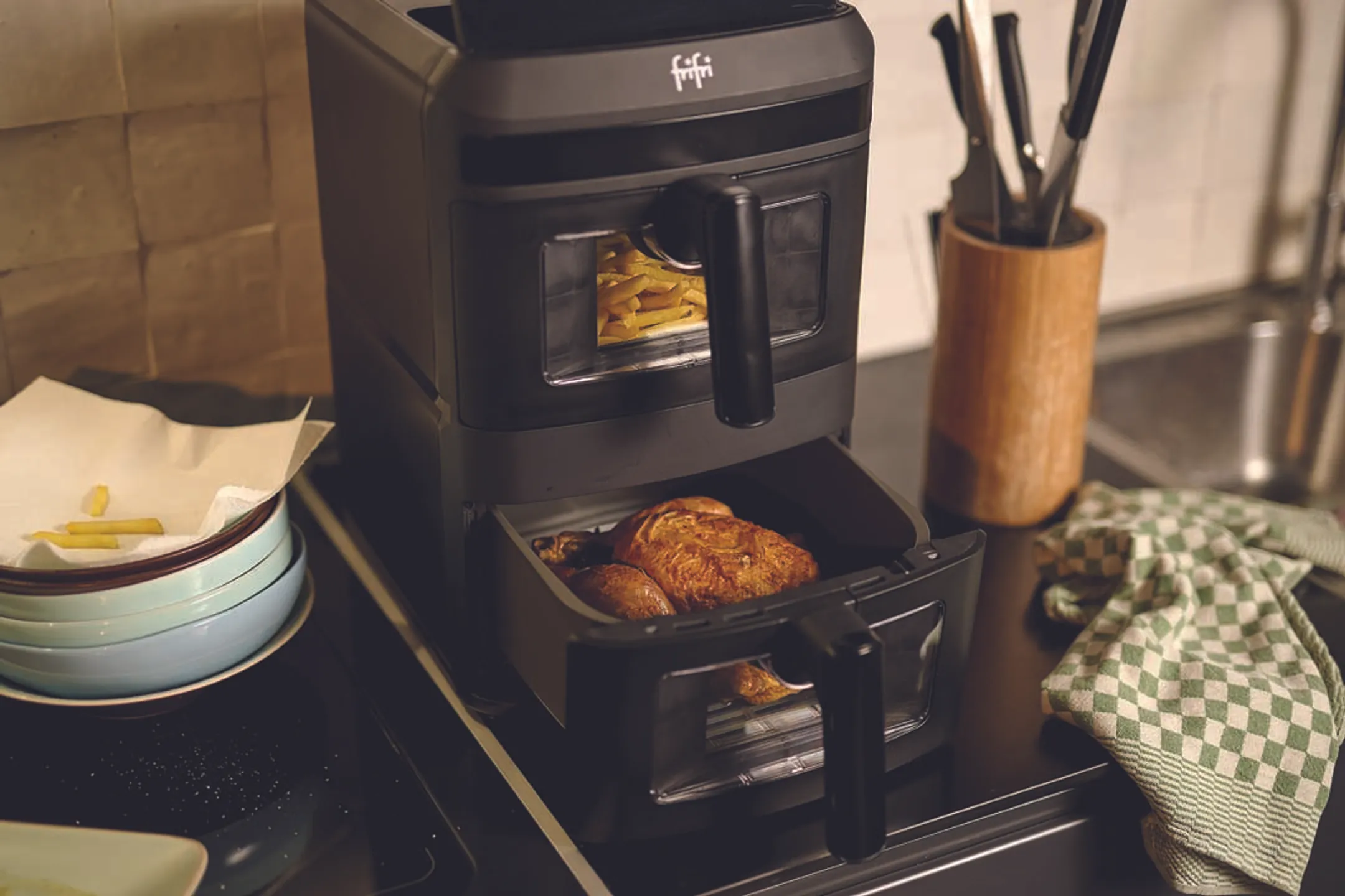 FriFri Airfryer Duo Slim FR0813028BLP