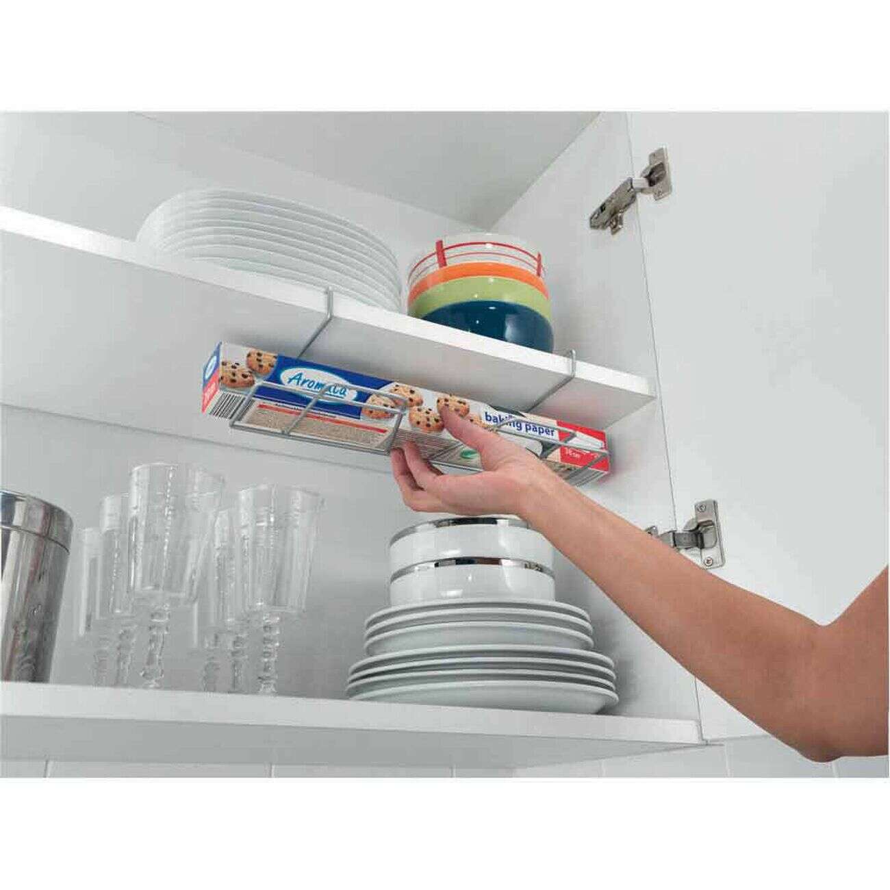 Porte rouleau Metaltex à fixer sur étagère