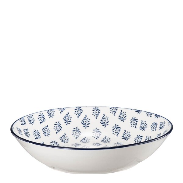 Sakura dyp tallerken 20 cm hvit/blå