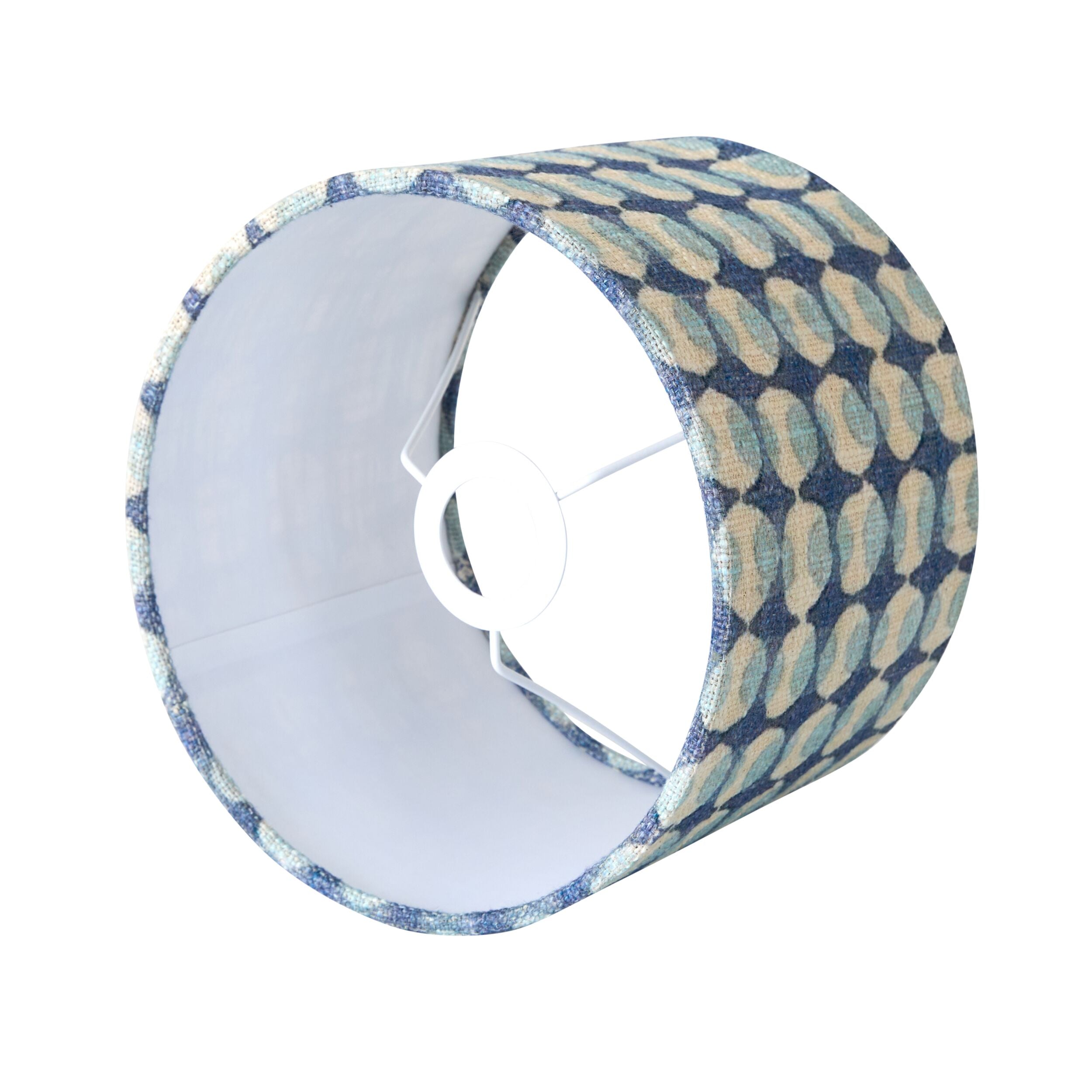 Drum Shade Blue 35x25cm