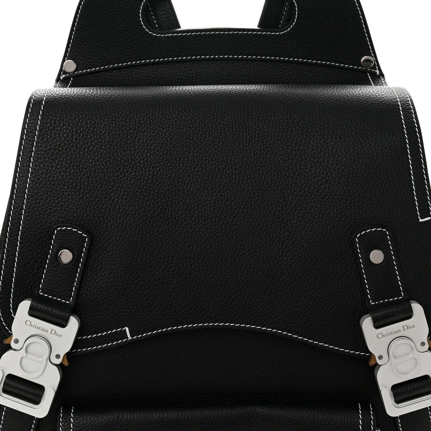 Grained Calfskin Maxi Gallop Backpack Black