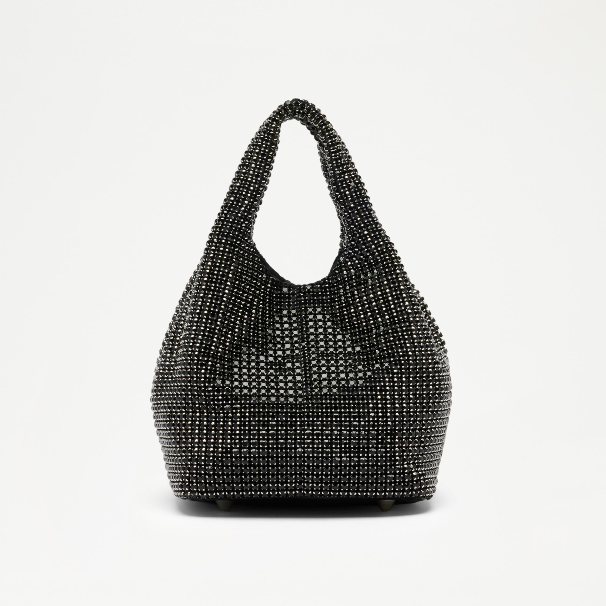 Glisten Tote<br>Rhinestone Crystal Bucket Bag