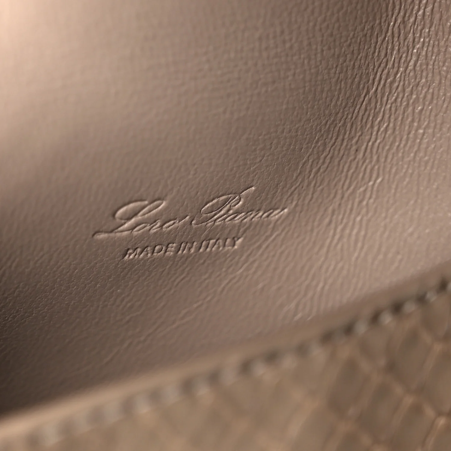 Matte Snakeskin Extra Pocket L27 Grey