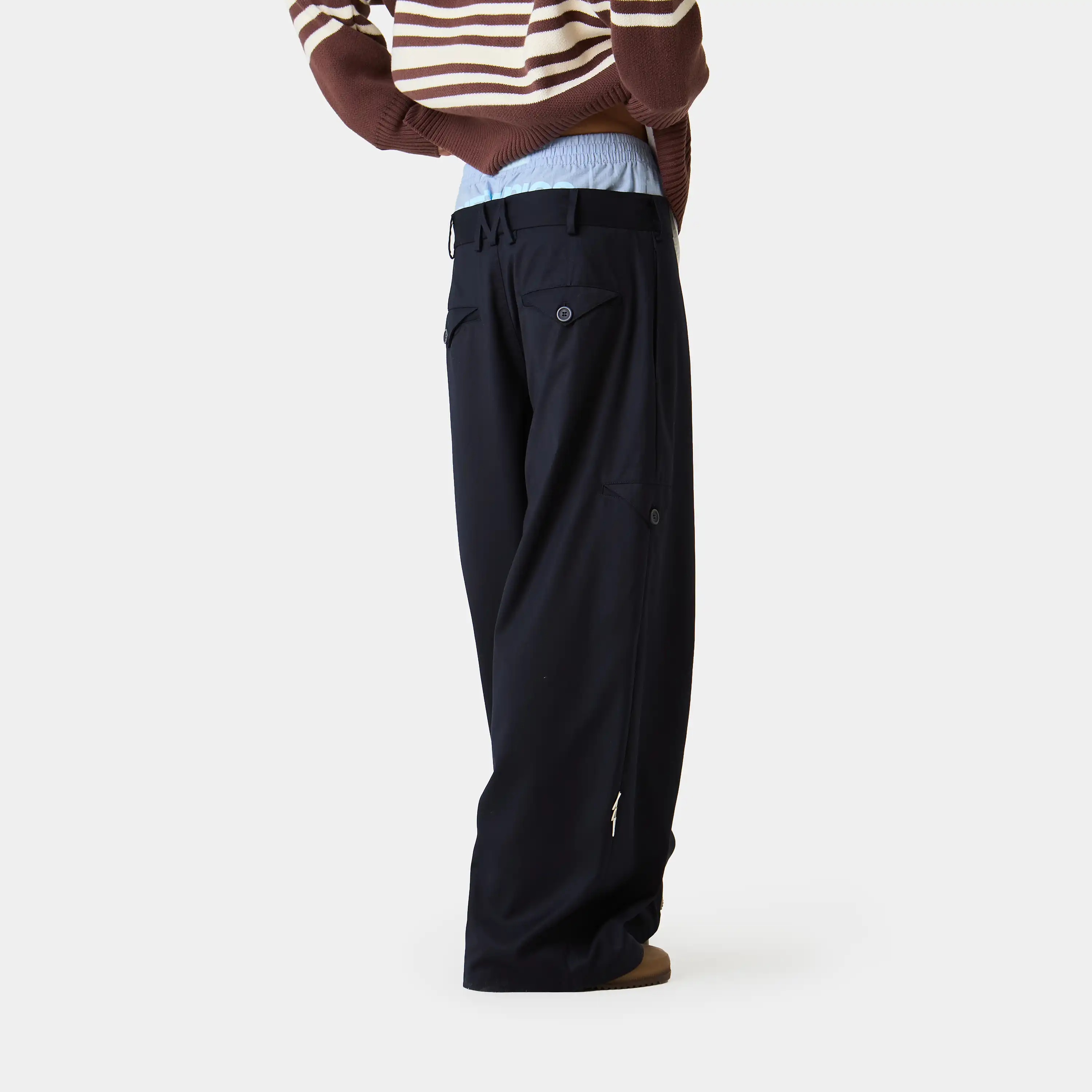 Borca Navy Tailored Pants