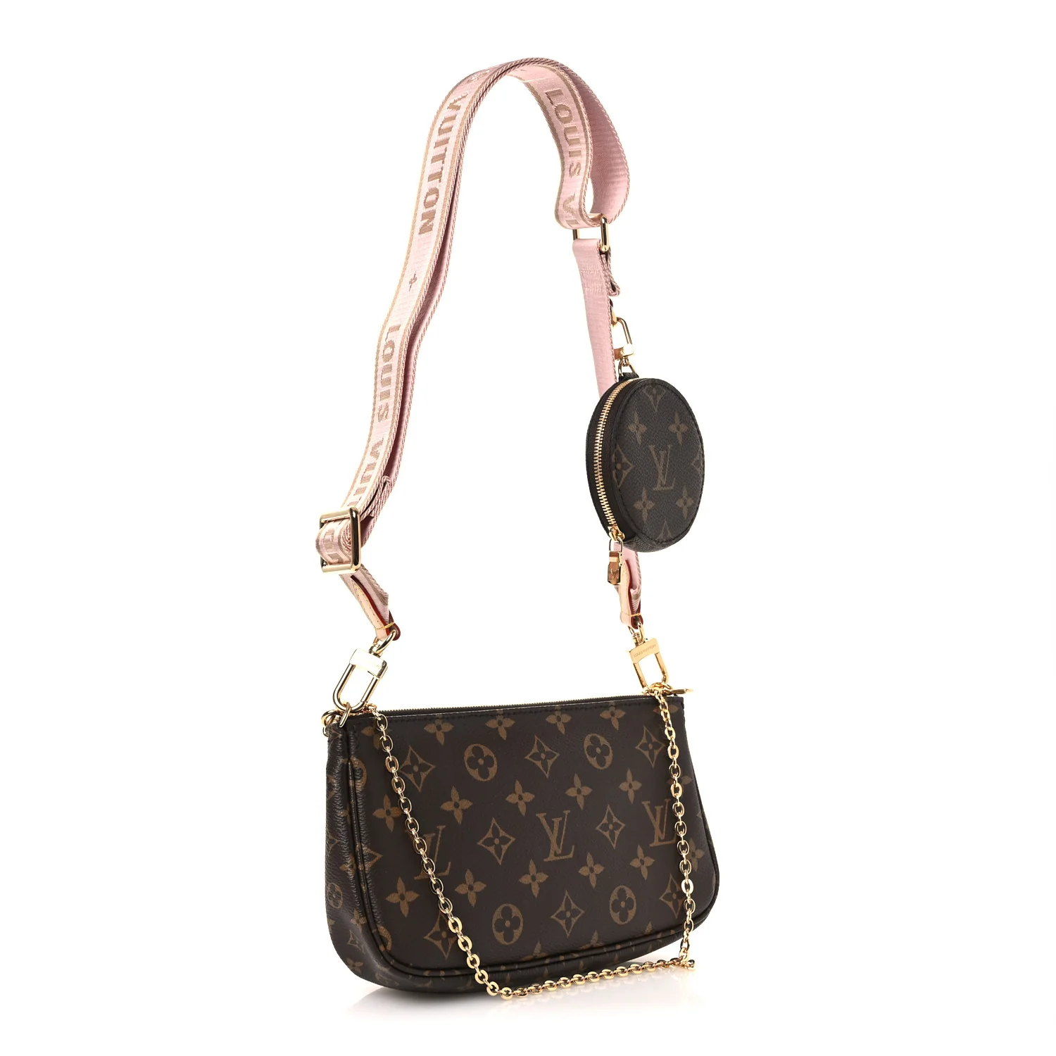 Monogram Multi Pochette Accessories Rose Clair