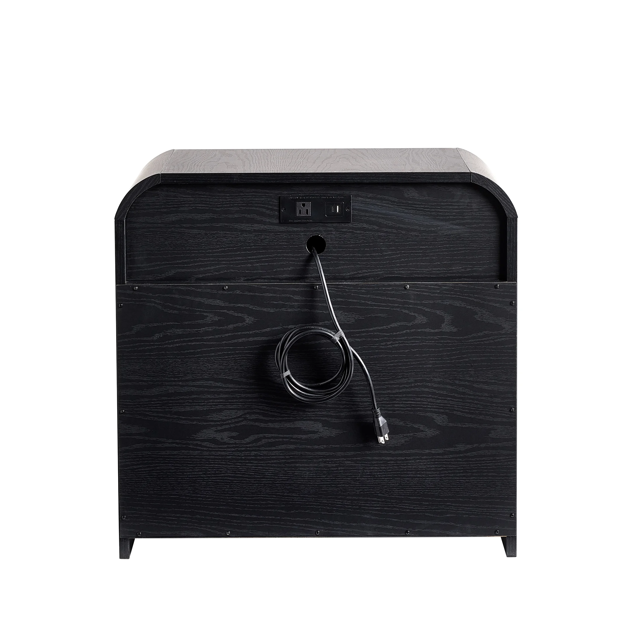 Better Homes & Gardens Juliet 3 Drawer Nightstand with USB, Light Honey