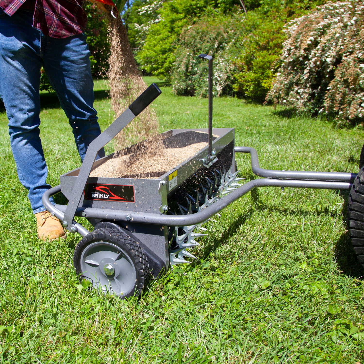 40" Combination Aerator Spreader in Hammered Gunmetal | AS2-40BH-S - Image 8
