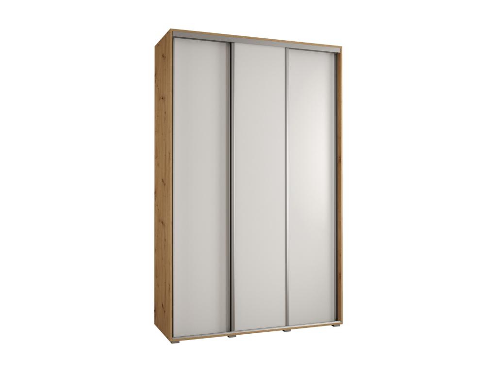 ARMARIO DAVOS 1 DE PUERTAS CORREDERAS 235,2/150/60 3 puertas (Artisan/Tucasago/Plata)
