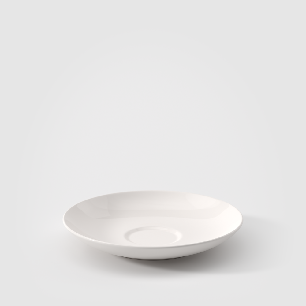 For Me Coffee cup saucer - White, 5.9'', Premium Porcelain